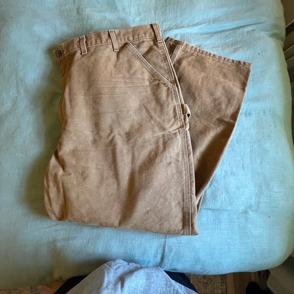 Carhartt Tan Heavyweight Work Pants
